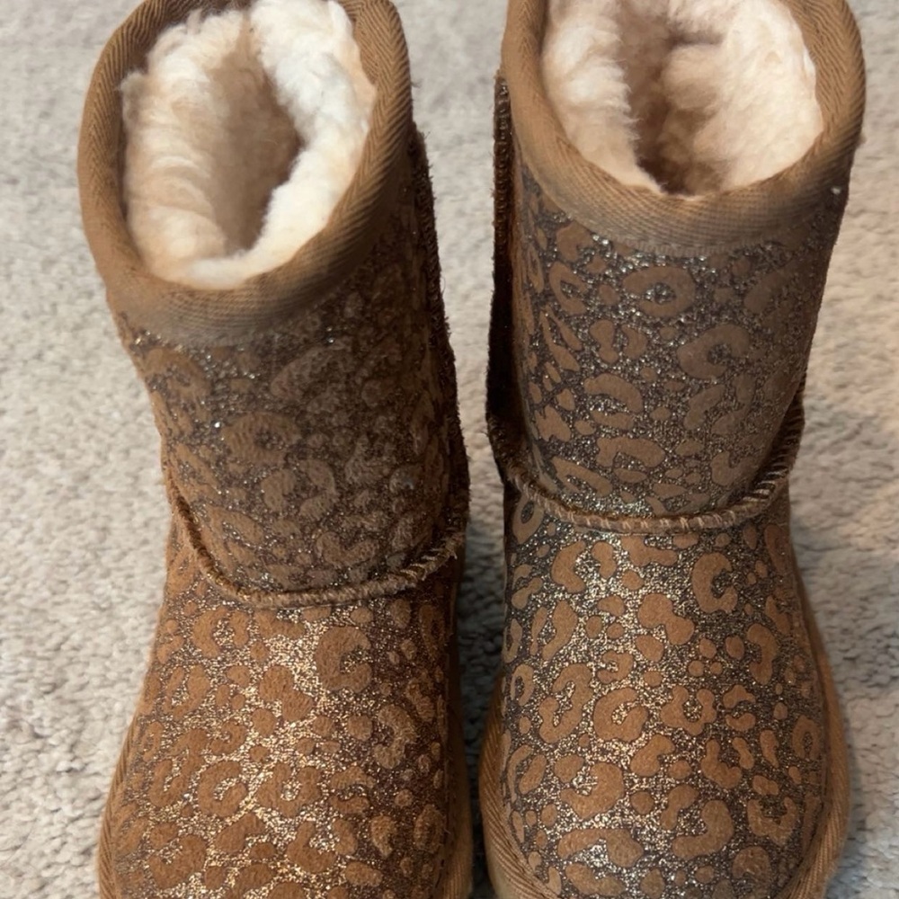 UGG Brown Leopard Kids Boots